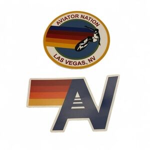 Aviator Nation Multicolor and Blue Sticker Set